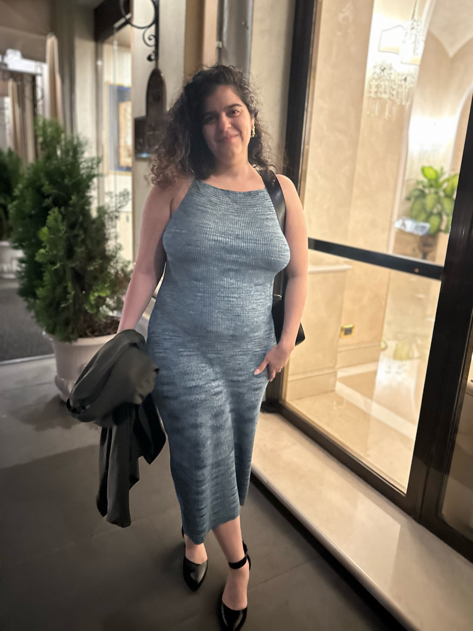 This light sweater halter dress was perfect for a dinner night out while on vacation.

#LTKFindsUnder100 #LTKTravel #LTKStyleTip