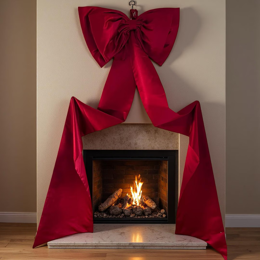 Christmas Decoration Bows, Huge Bows - Etsy | Etsy (US)