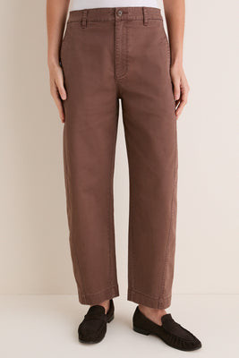 Chestnut Chino Barrel Leg Chatham Pants | Tuckernuck (US)