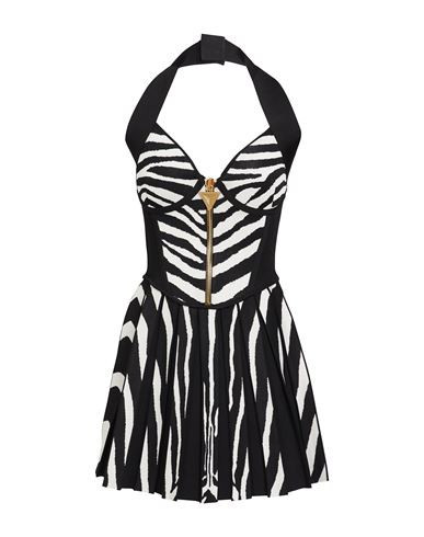 Balmain Woman Mini dress Black Size 4 Viscose, Polyester, Polyamide | YOOX (US)