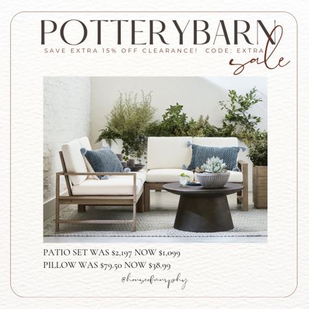 PotteryBarn clearance sale is live!  Save an extra 15% sale price with code: EXTRA

#LTKsalealert #LTKfindsunder50 #LTKhome