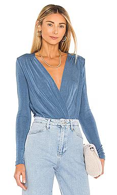 Free People X REVOLVE Turnt Bodysuit in Copenhagen Blue from Revolve.com | Revolve Clothing (Global)