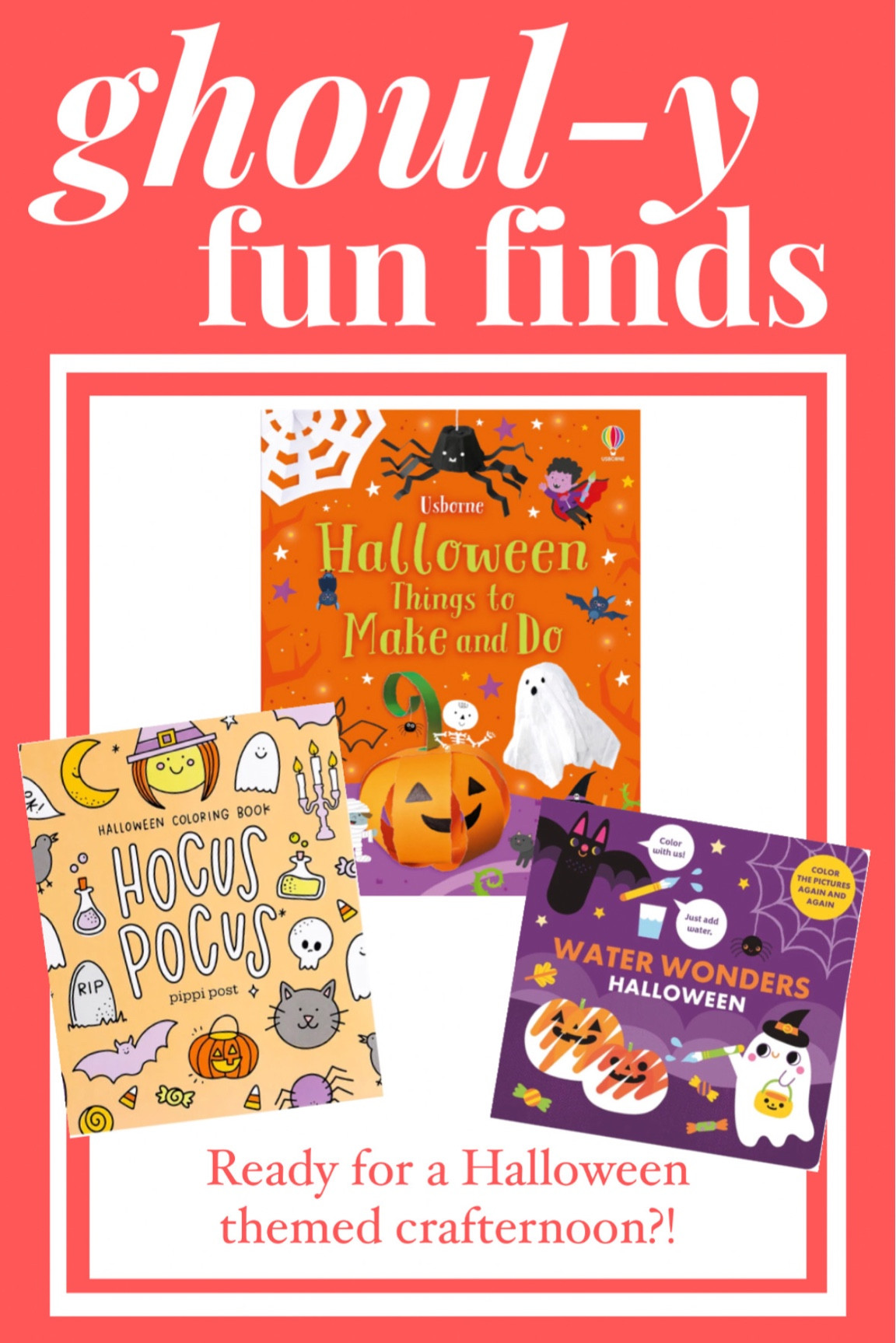 Halloween arts and crafts books, activity books and coloring books! 

#LTKHalloween #LTKGiftGuide #LTKkids
