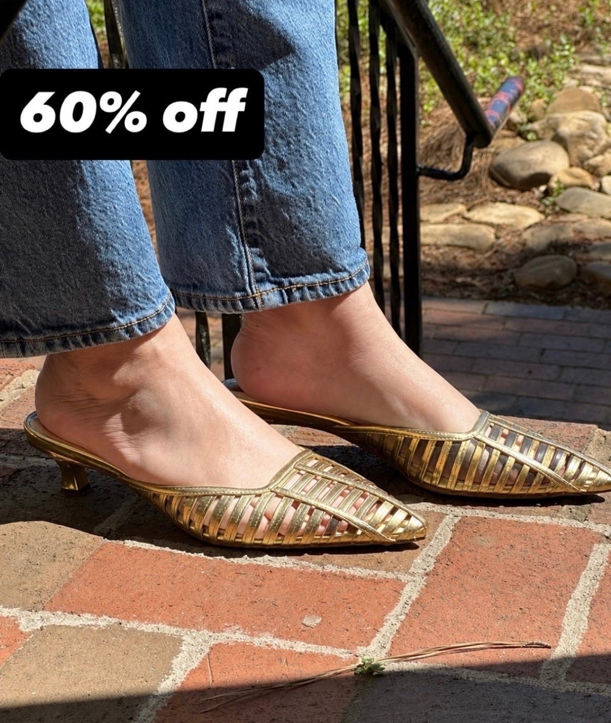 Amazon deal!
Gold mules

#LTKSeasonal #LTKSaleAlert