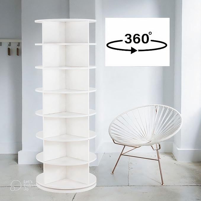 Weinstein storage Rotating shoe rack 360° original, Spinning shoe rack, original 7-tier hold ove... | Amazon (US)
