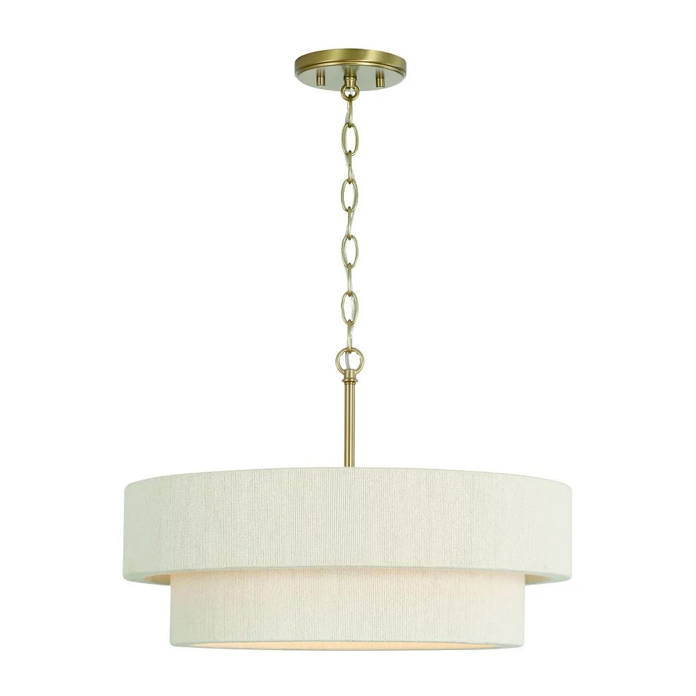 Capital Lighting 349841 Delaney 4 Light 20" Wide Pendant - Brass - Walmart.com | Walmart (US)
