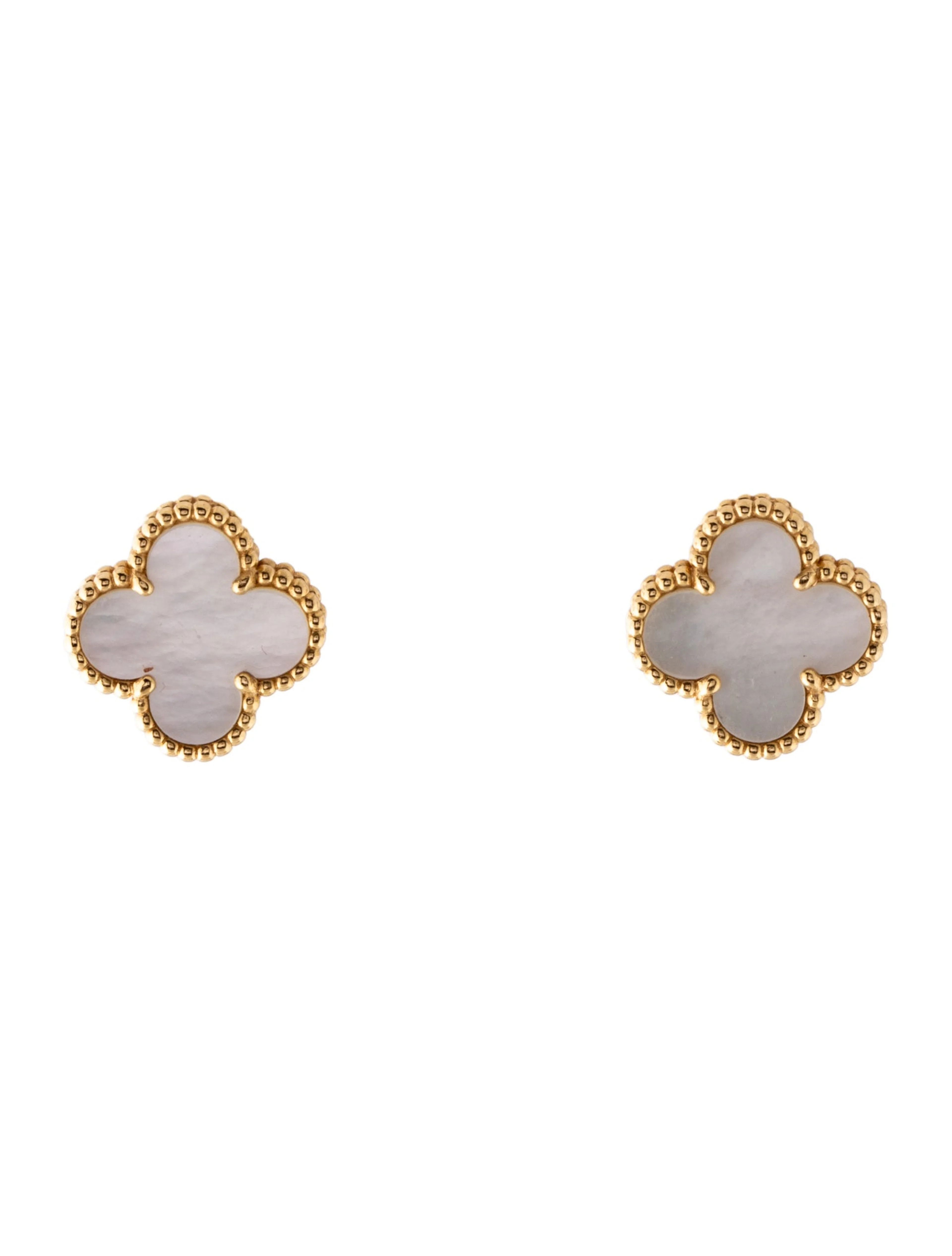 Mother of Pearl Vintage Alhambra Earrings | The RealReal