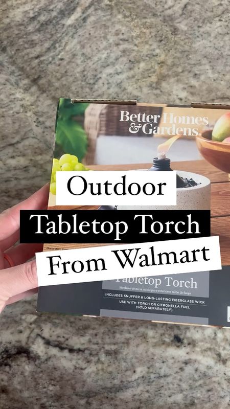 Create a nice ambience with this tabletop torch from Walmart! Perfect for your patio space.
Makes a great gift as well!

#LTKhome #LTKGiftGuide #LTKfindsunder50