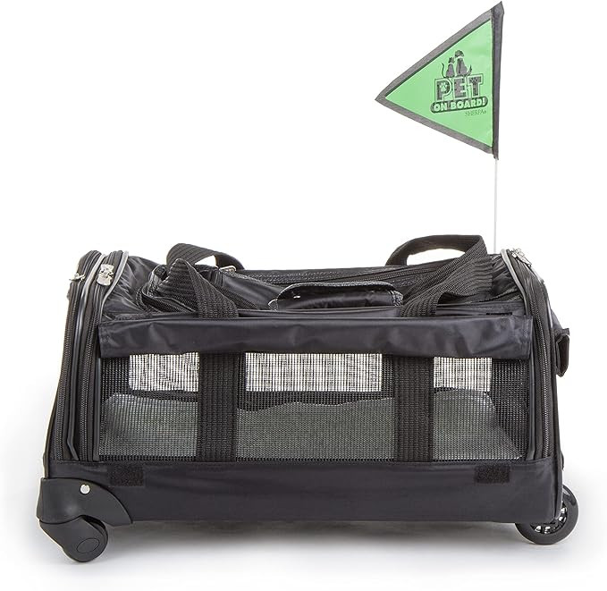 Sherpa on Wheels Pet Carrier, Black | Amazon (US)