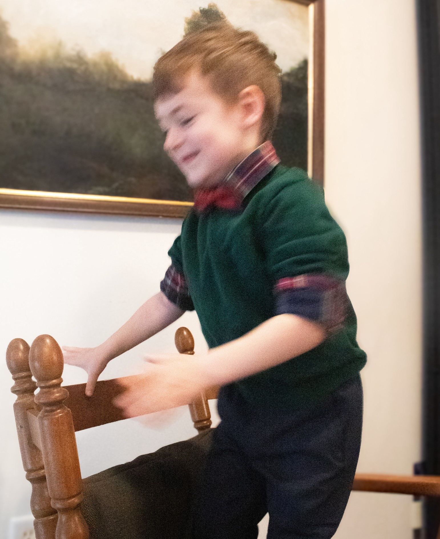 Blurry toddler pictures are always my favorite. And his outfit for our family pictures this year was 10/10! Would be adorable for church on Christmas or any formal Christmas events. A good mix and match tartan plaid is always a win in my book! 

#LTKHoliday #LTKKids #LTKSeasonal