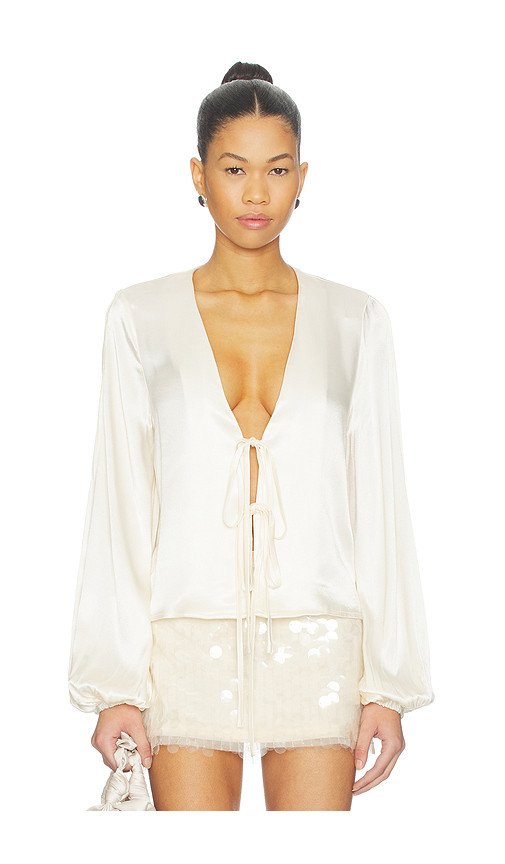TOP DE MANGA LARGA CON LAZO DELANTERO LUCILLE | Revolve Clothing (Global)