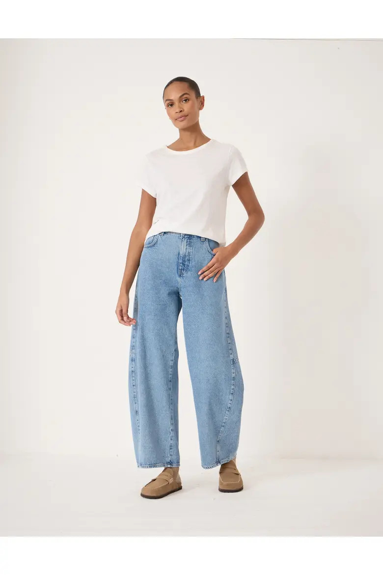 Bree Horseshoe Barrel Leg Jeans (Women) | Nordstrom | Nordstrom