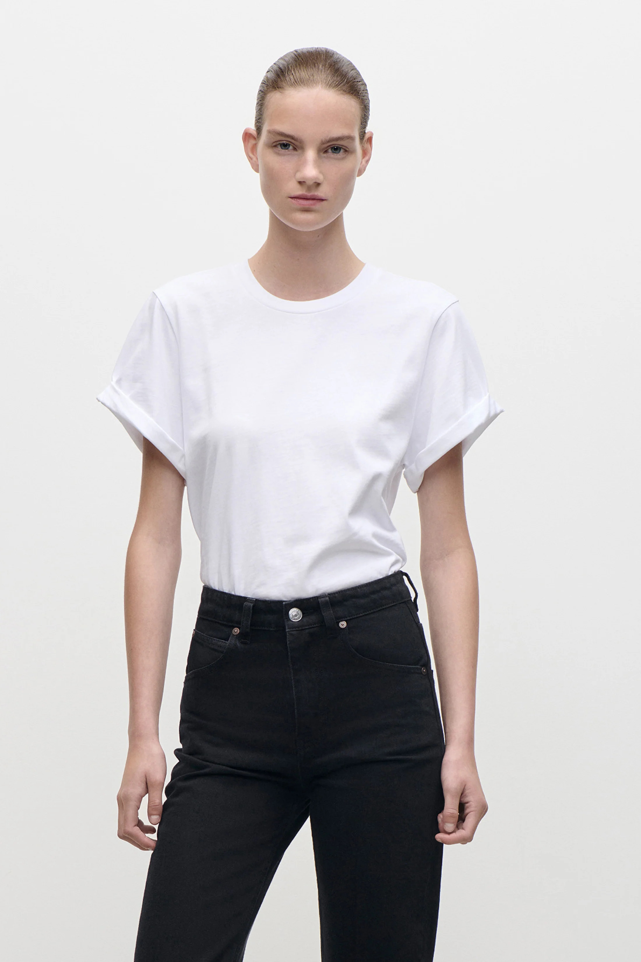 Victoria Beckham Tilly T-Shirt In White - XS - Womens | Victoria Beckham UK