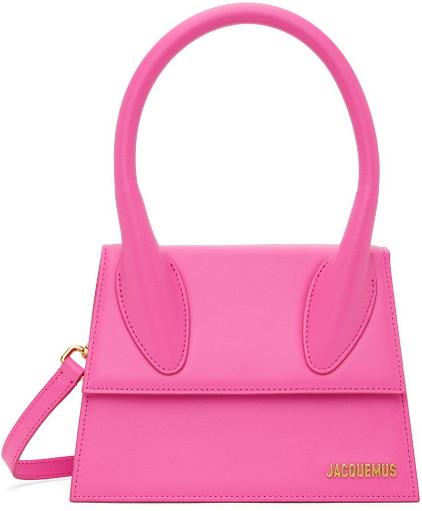 JACQUEMUS Pink Les Classiques 'Le Grand Chiquito' Bag | SSENSE