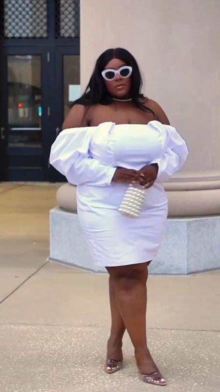 Effortlessly chic for the courthouse I do’s 💍✨ This dress is perfect for any wedding festivities or to make it official. 

wedding, plus size fashion, curvy, white dress, mini dress, spring dress

#LTKstyletip #LTKplussize #LTKwedding