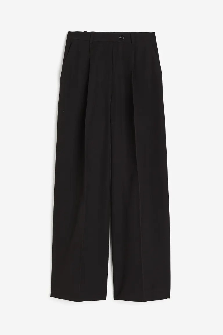 Wide-leg Twill Pants | H&M (US + CA)