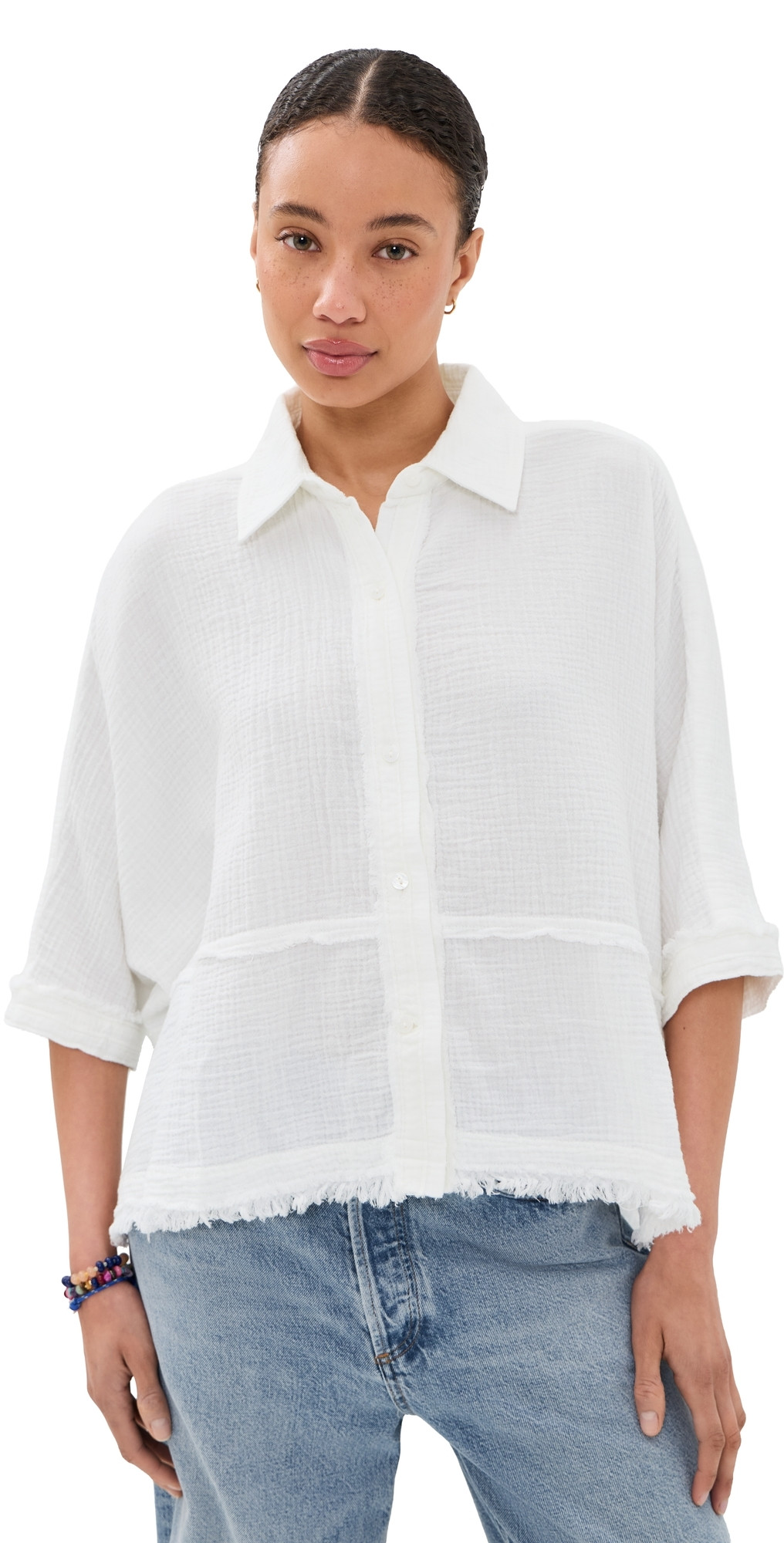 Free People Happy Days Top Clean Ivory XS | Shopbop