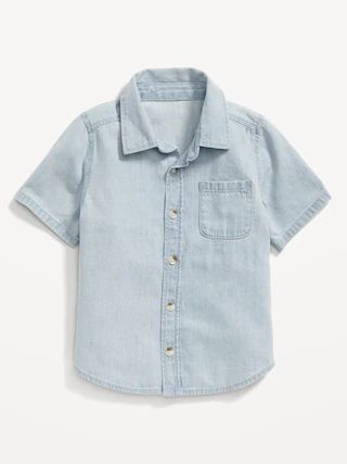 Pocket Jean Camp Shirt for Toddler Boys | Old Navy (US)
