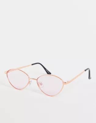 Madein round sunglasses in sheer pink | ASOS | ASOS (Global)