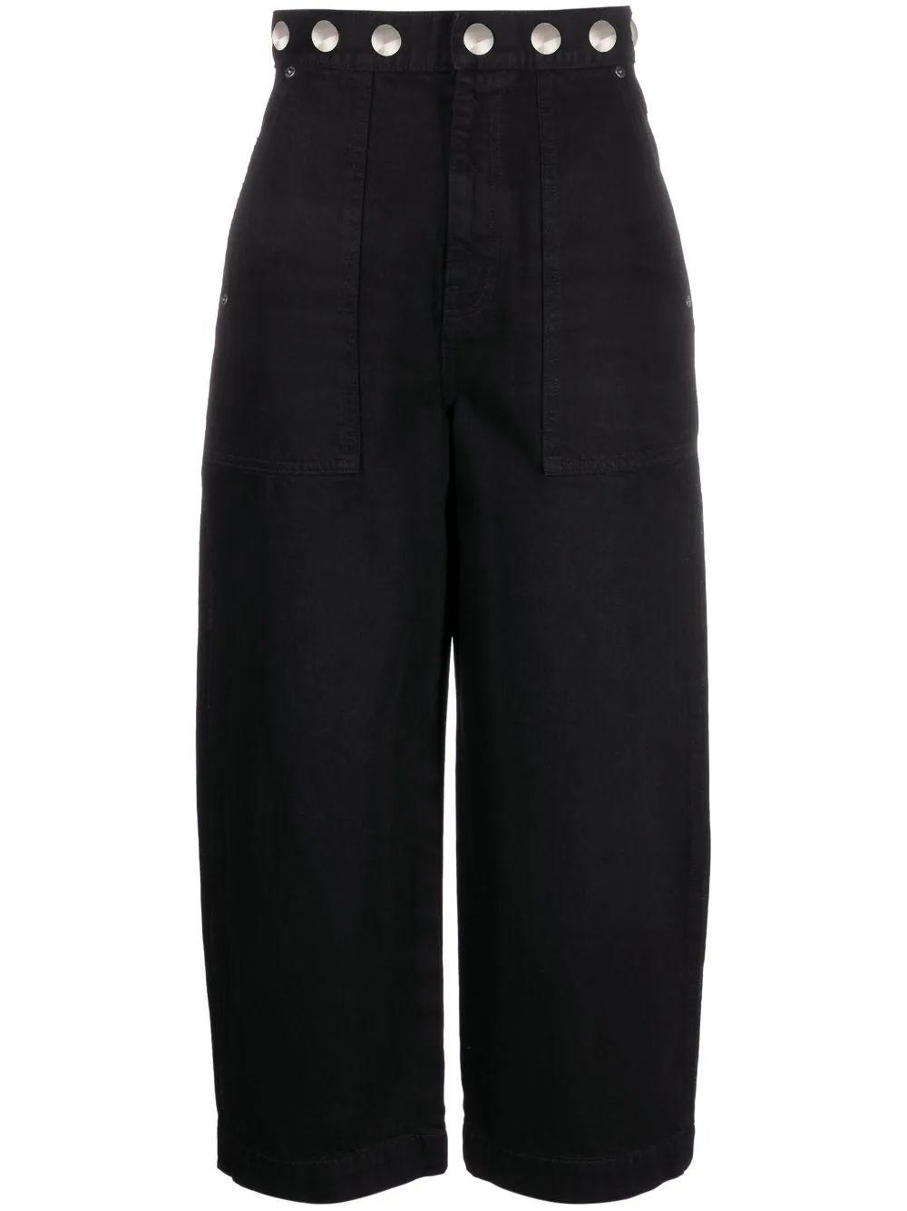 The DetailsKHAITEstud-detail cropped jeansKhaite puts a characteristically playful spin on denim ... | Farfetch Global