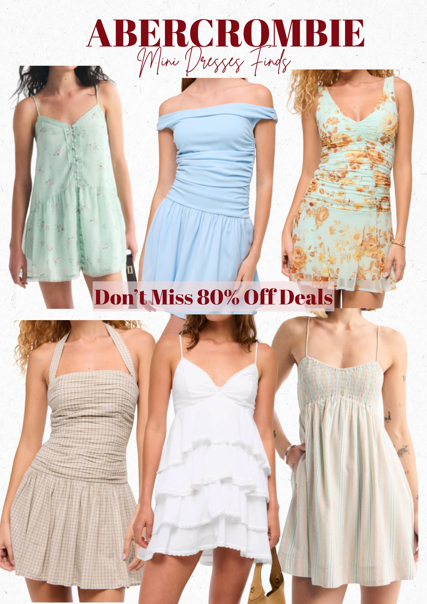 Abercrombie mini dresses best finds. Don't miss the 80% off deals. 

 #LTKootd #LTKSaleAlert