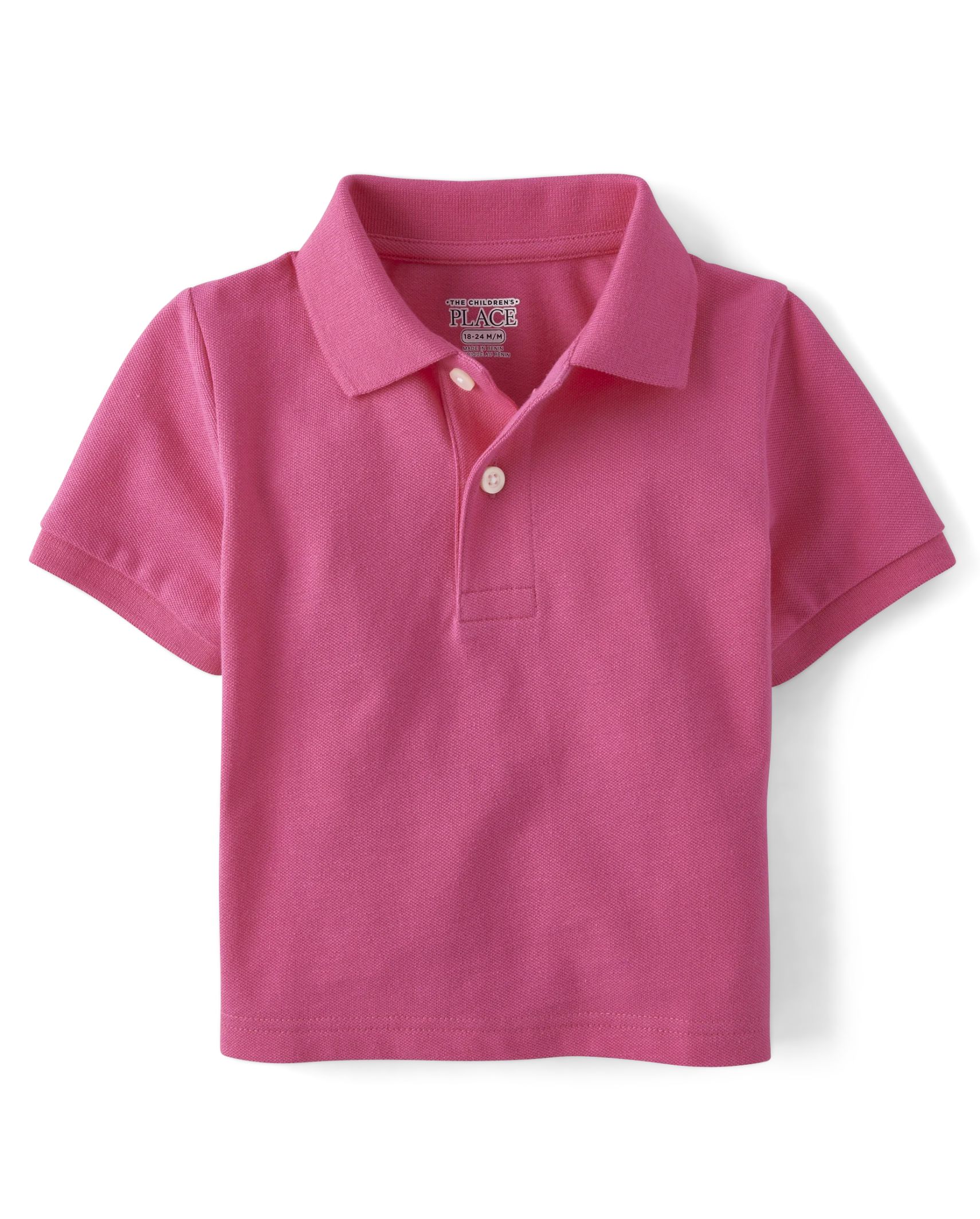 Baby And Toddler Boys Pique Polo - pink carmine | The Children's Place
