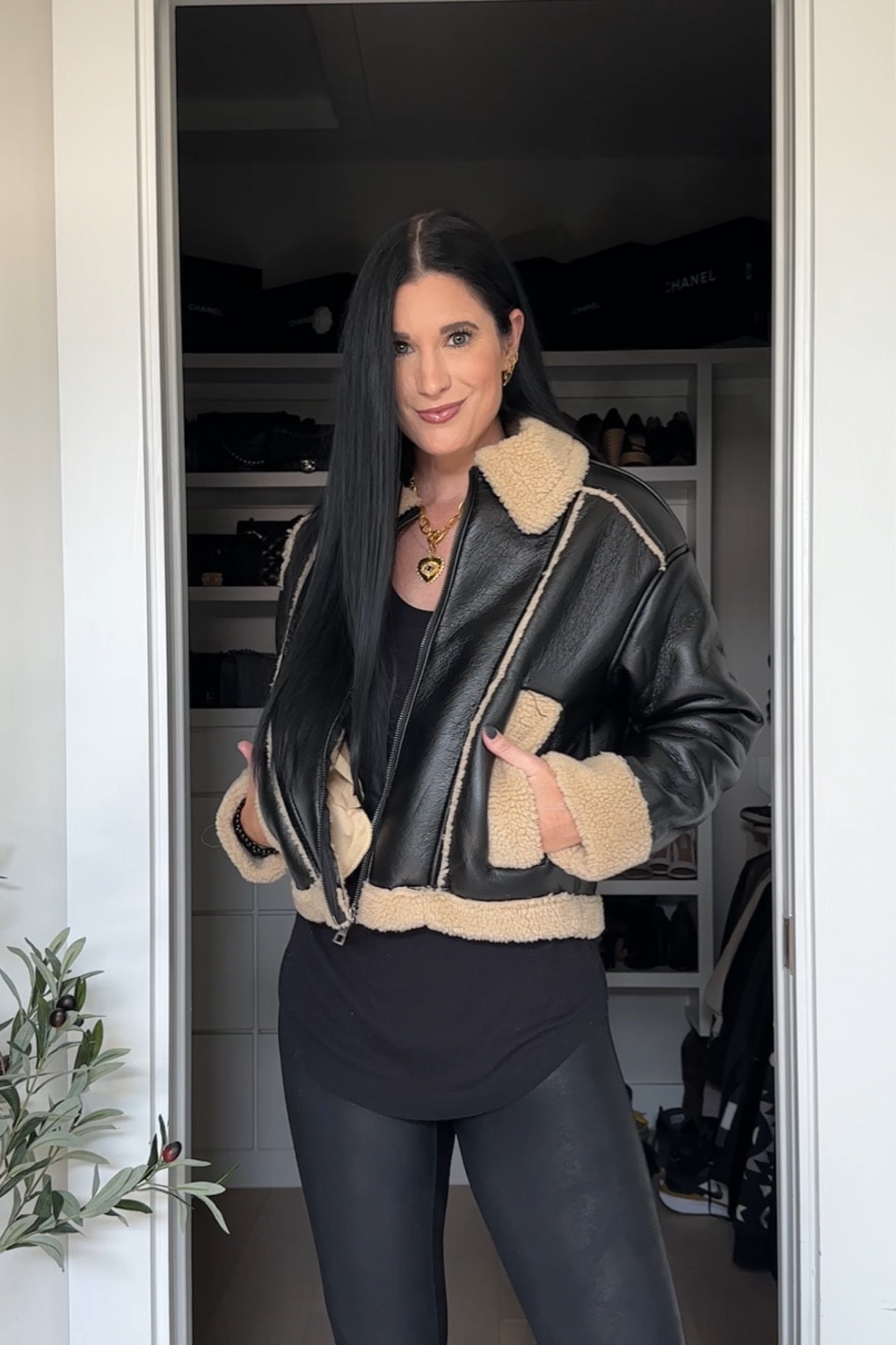 This photo shearling Moto jacket is only $35! I am wearing the size XS. Very high, sellout risk!

My faux leather leggings are 15% off with code DTKxSPANX !

Fall outfit, fall inspo, fall jacket, winter jacket, winter outfit


#LTKStyleTip #LTKFindsUnder100 #LTKFindsUnder50