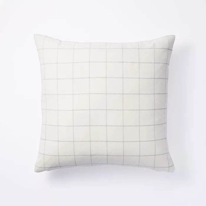 Windowpane Check Pillow Cream - Threshold™ designed with Studio McGee | Target