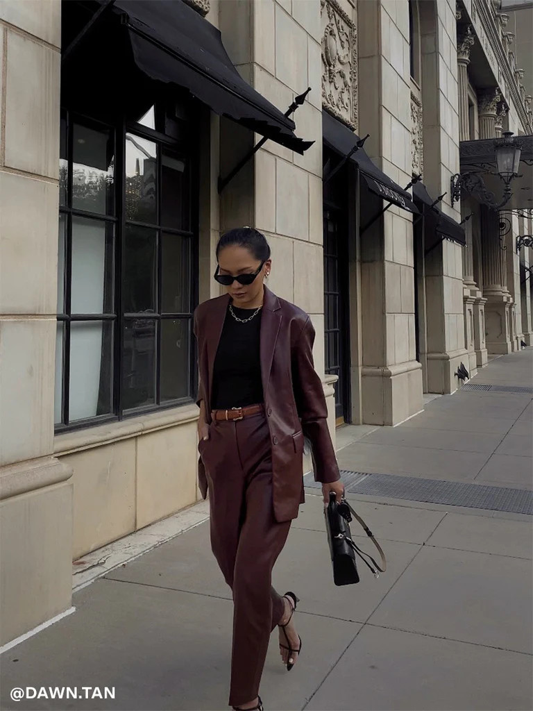 Crolenda PU Tapered Trouser | French Connection (US)