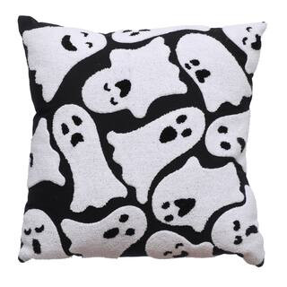 17" x 17" Black & White Ghost Throw Pillow by Ashland® | Michaels | Michaels Stores