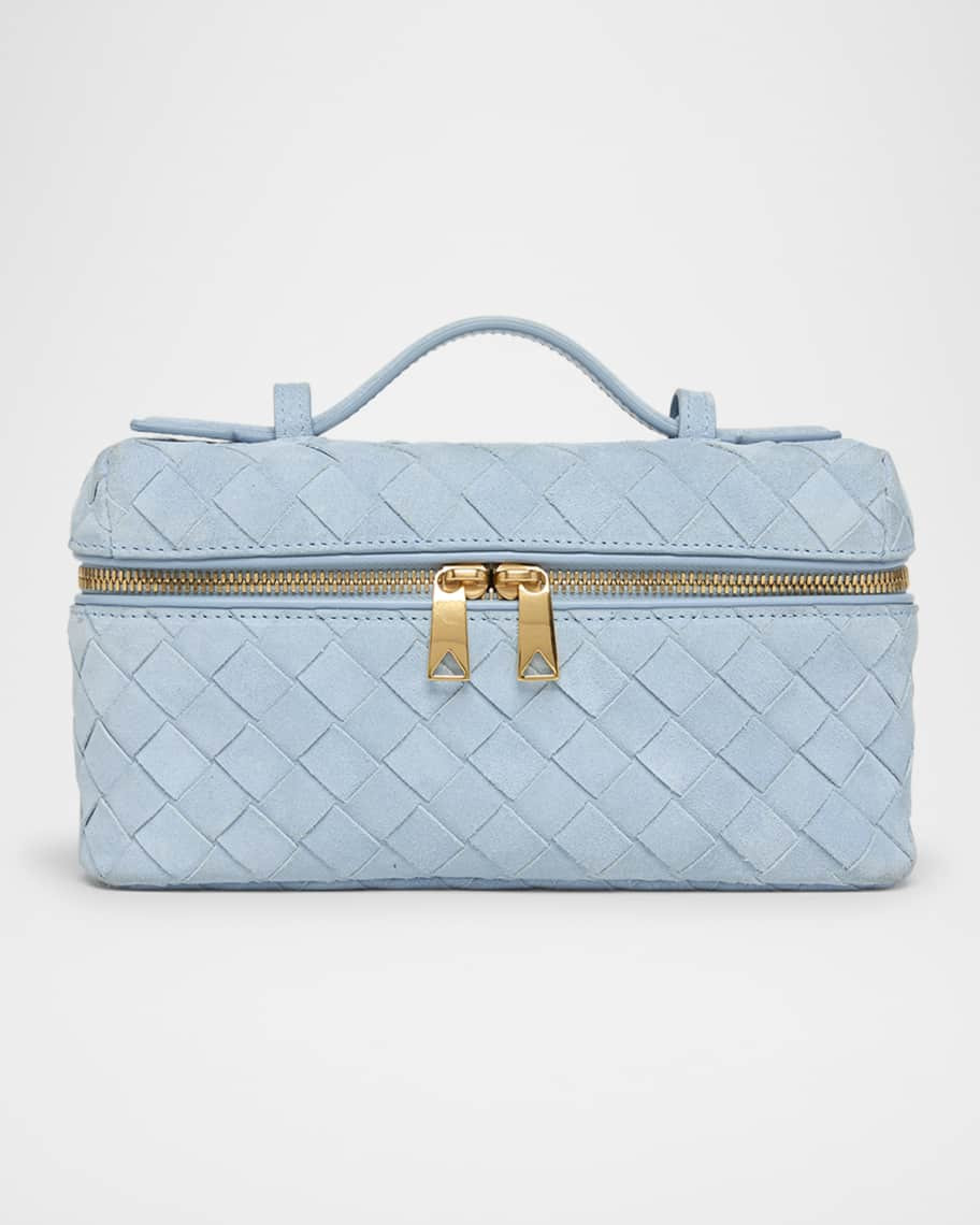 Bottega Veneta Bang Bang Vanity Intrecciato Suede Crossbody Bag | Neiman Marcus