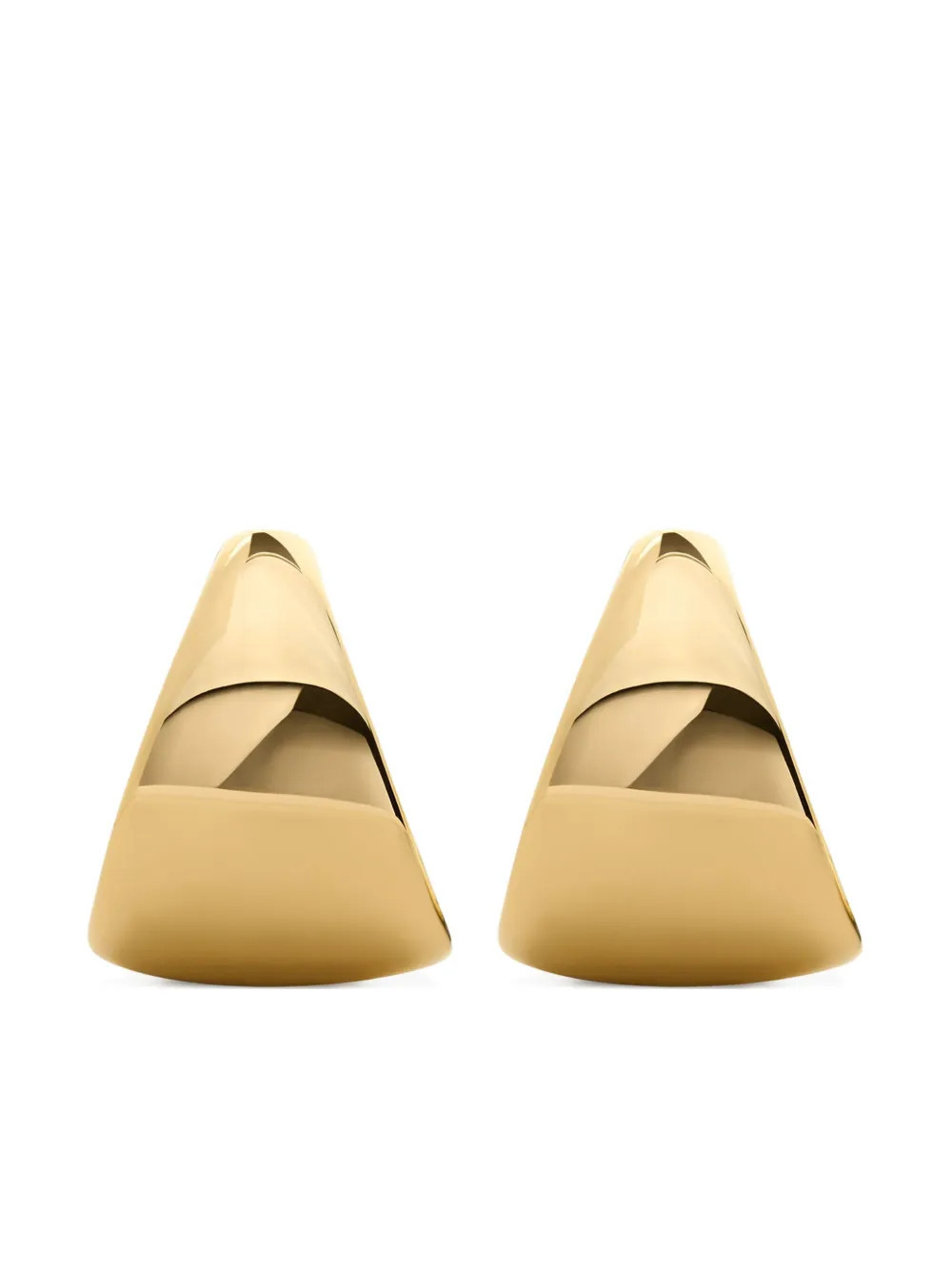 Monica Vinader tapered large hoop earrings - Gold | Farfetch Global