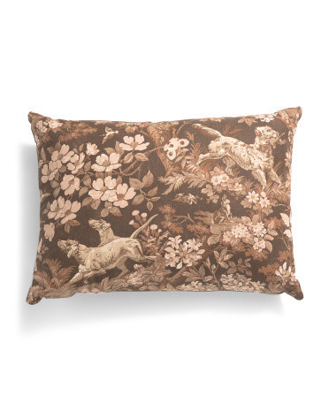 18x24 Linen Luxury Hound Meadow Feather Fill Pillow | Cotton | Marshalls