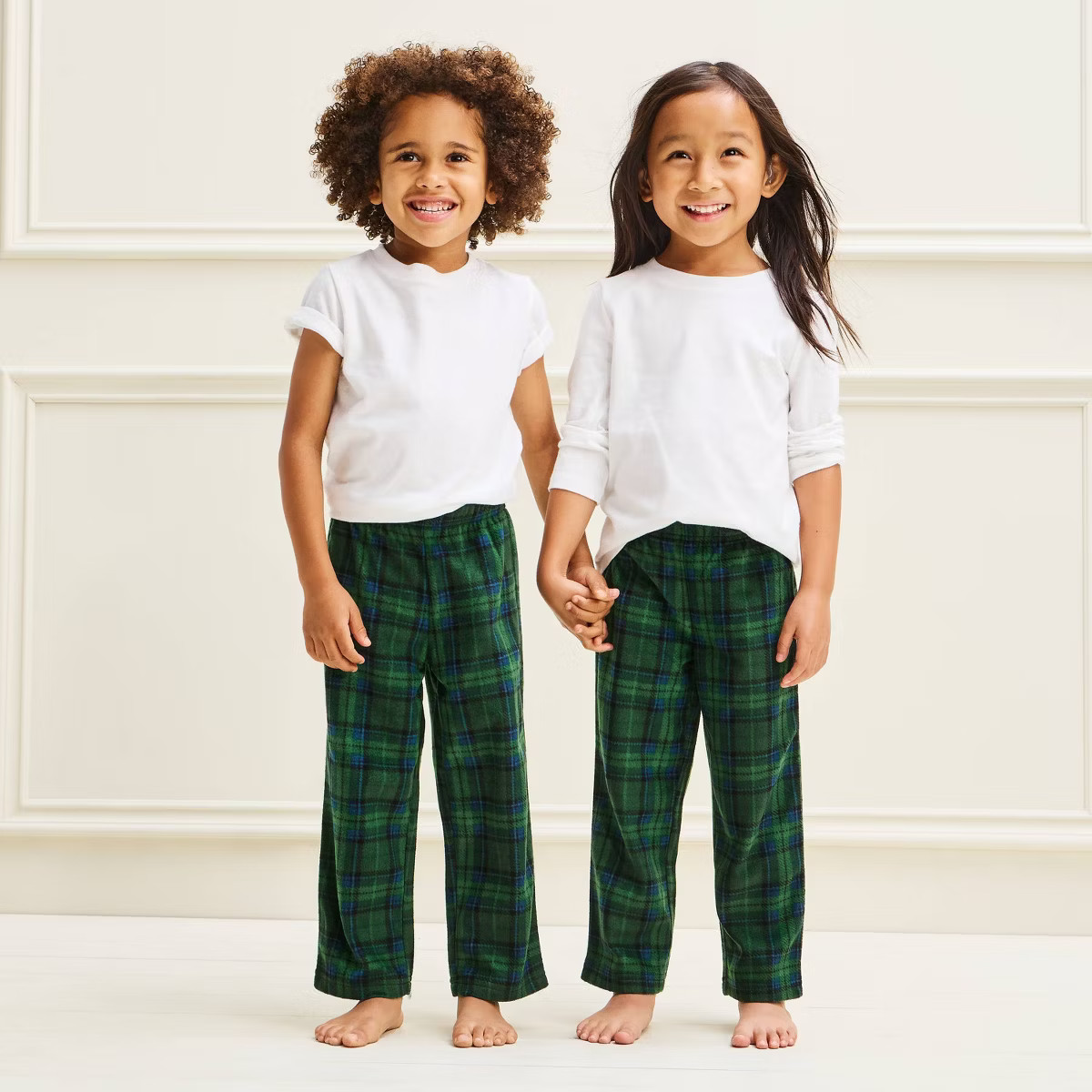 Toddler Holiday Plaid Microfleece Matching Family Pajama Pants - Wondershop\u2122 Green 2T | Target