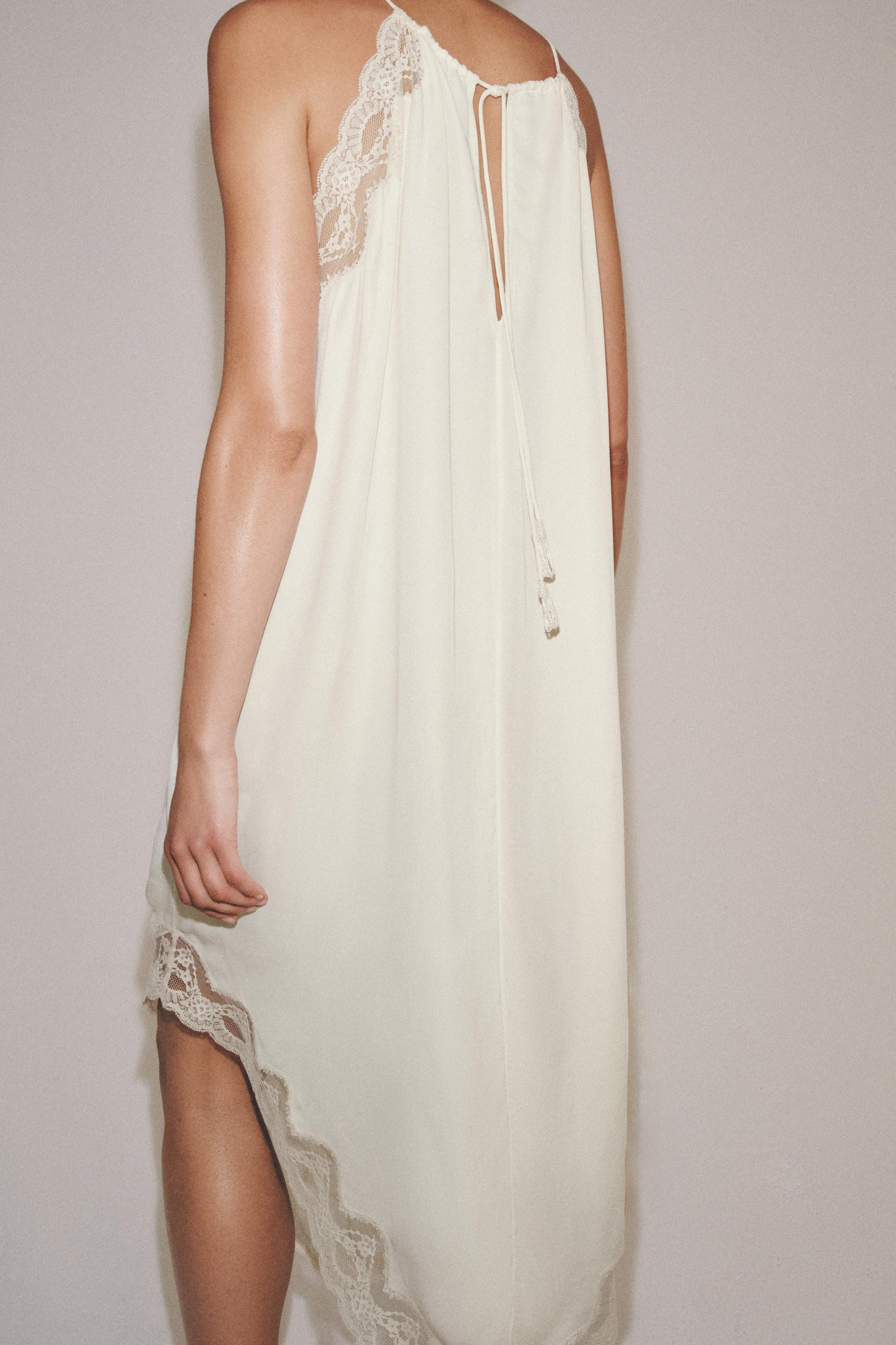 ZW COLLECTION COMBINATION LACE DRESS | Zara US