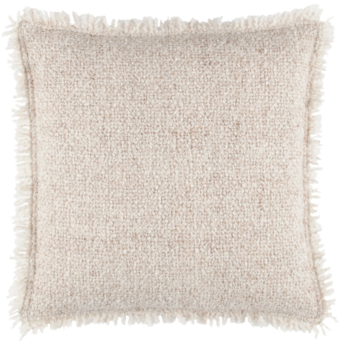Boucle Natural Indoor/Outdoor Decorative Pillow | Annie Selke