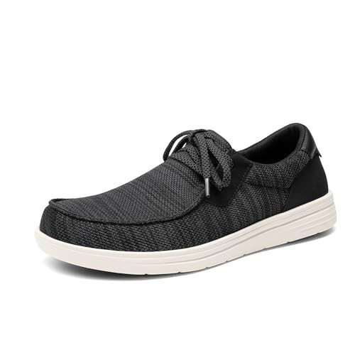 Bruno Marc Men's Arch Support Casual Slip on Loafers Wide Toe Box Non Slip Lightweight Breathable Comfortable Shoes,Size 9.5,Black,SBSP26003M | Amazon (US)