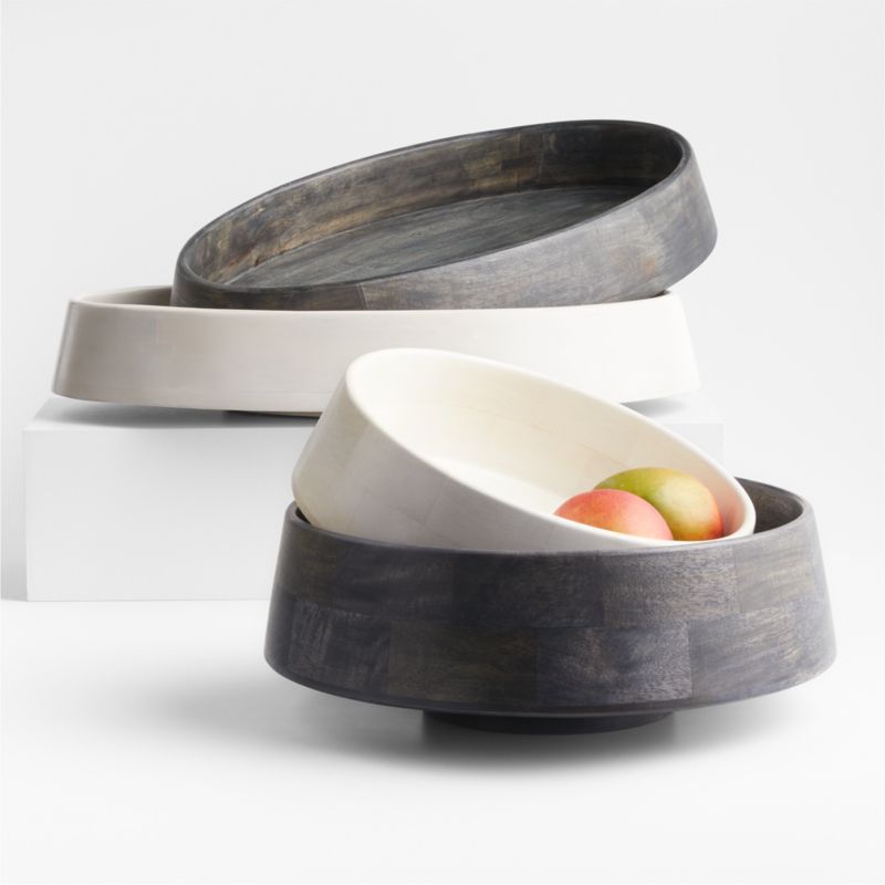 Katin Wood Centerpiece Bowls and Trays | Crate & Barrel | Crate & Barrel