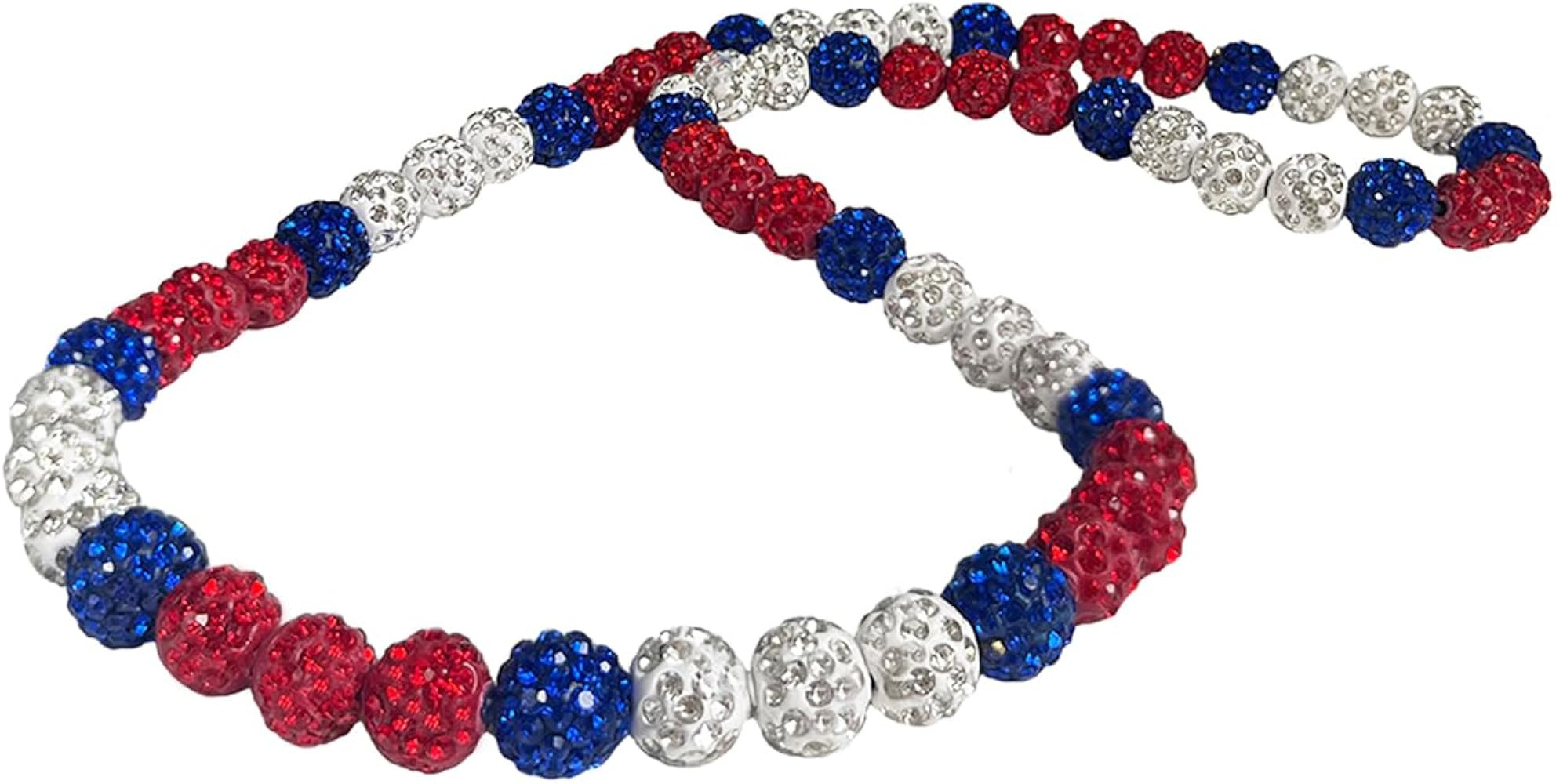 Baseball Necklace 16in/19in/22in Glitter Rhinestone Clay Beaded Necklace for Men Cool Gifts for B... | Amazon (US)