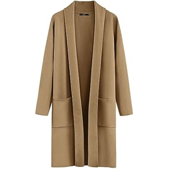 LILLUSORY Women's Long Knit Wool Cardigan Sweaters Oversized Fall Dressy Coatigan 2023 Winter Coat C | Amazon (US)