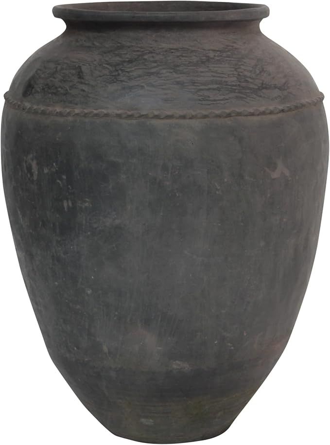 Artissance AM81980130 Approx. 27"-30" High Gray Clay Indoor Outdoor Yunnan Vintage Pottery Water ... | Amazon (US)