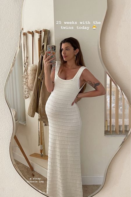 White knit maxi dress perfect for the bump and cool Florida weather 🤍🌞

#LTKMostLoved #LTKbump #LTKfindsunder100