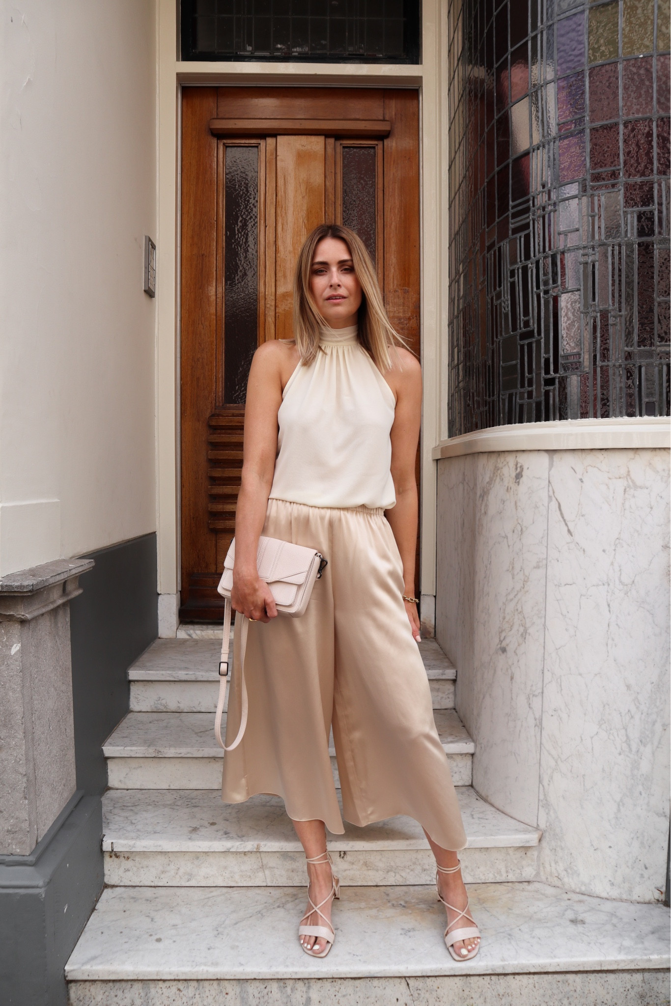 Silk halter top and silk pants look ✨

Outfit inspiration, summer style, wide trousers, LilySilk, & Other stories, heeled sandals, Charles and Keith bag, Netherlands. 

#LTKstyletip #LTKSeasonal #LTKeurope