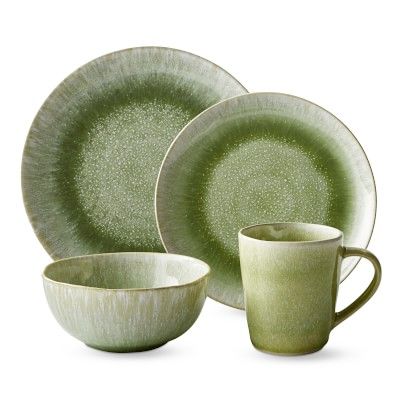 Cyprus Reactive Glaze 16-Piece Dinnerware Set | Williams-Sonoma