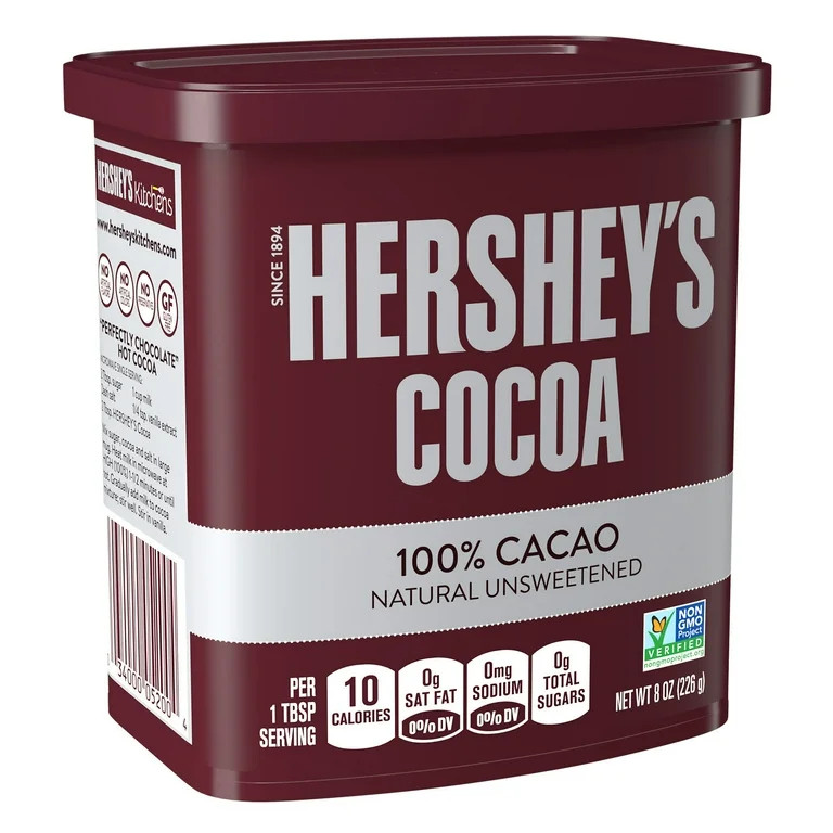 Hershey's Natural Unsweetened Cocoa Powder, Can 8 oz | Walmart (US)