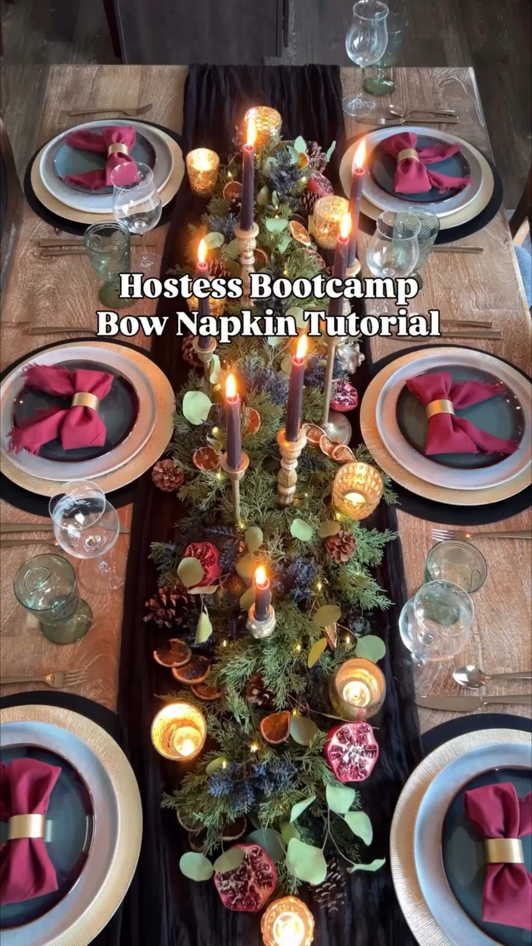 Hostess Bootcamp, Episode 5: The Doodad (Bow Napkin Tutorial)

Save this video so you can make later. 

Comment BOW (does not need to be all caps) and I’ll DM you the shopping links to recreate this table setting, including the exact napkins and napkin rings I used.

*Per Meta, must be following me first for the link to come through. Make sure to check your request/hidden messages folders.

Follow me @thechicishchick for more holiday inspo!

#howtosetatable #christmastable #christmastablesetting #holidaytable #holidaytablesetting