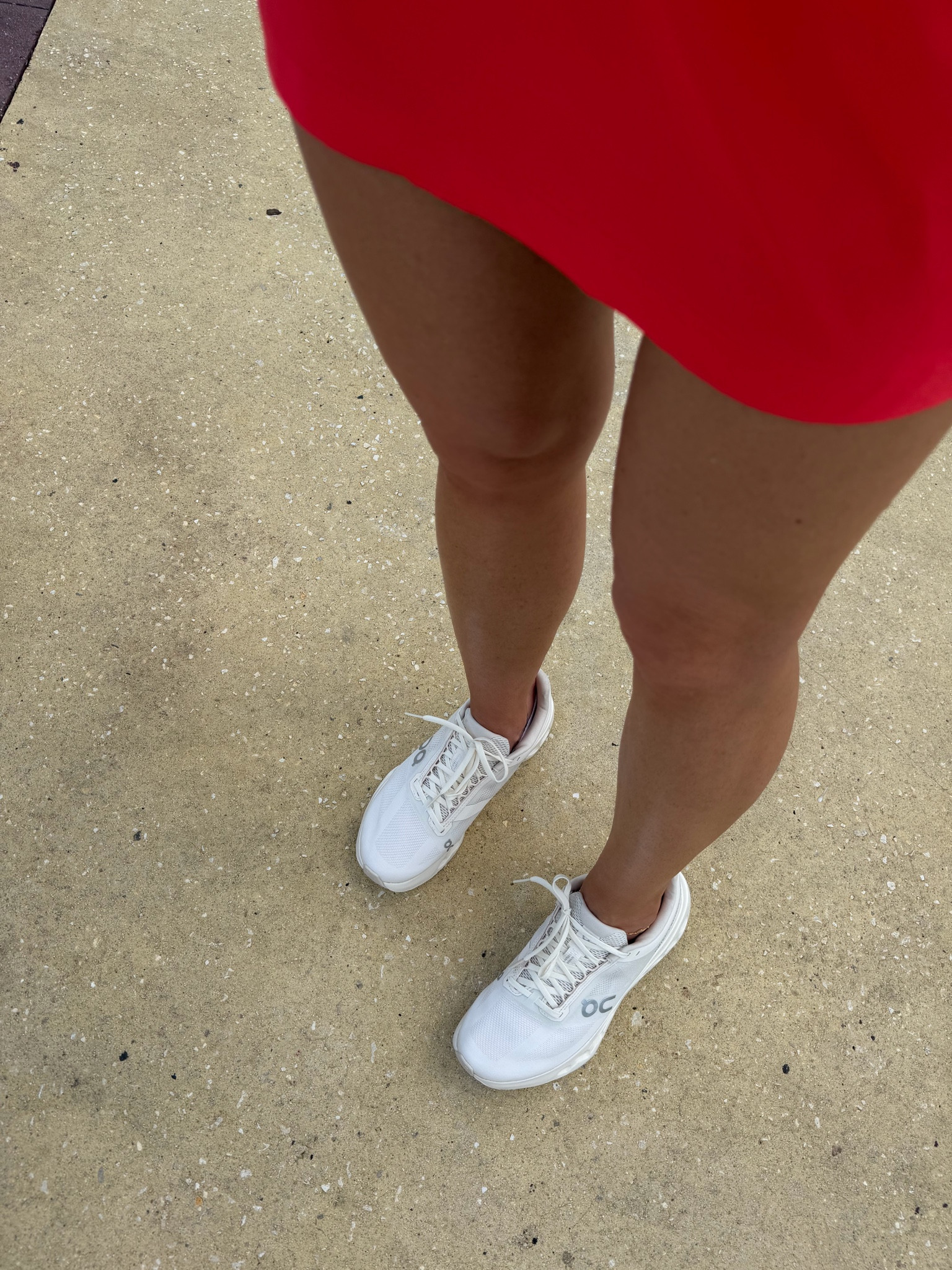 What I wore to amusement park, sneakers so comfy, and skort fits tts 