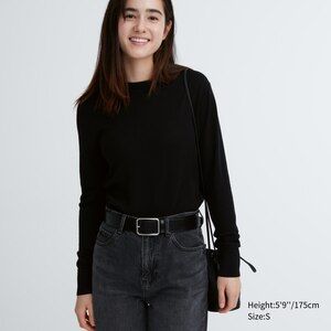 100% EXTRA FINE MERINO CREW NECK JUMPER | UNIQLO (UK)