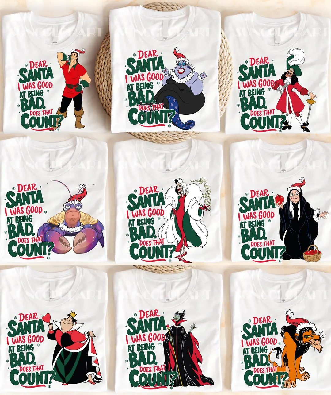 Disney All Characters Christmas Party Shirts, Santa Mickey Ugly Sweater, Disneyland WDW Holiday S... | Etsy (US)
