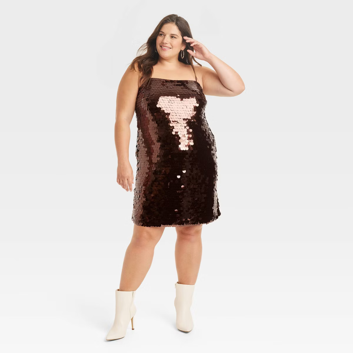 Women's Sleeveless Paillette Mini Party Shift Dress - A New Day™ | Target